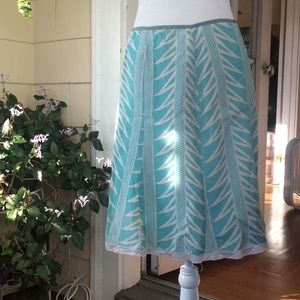 Tracy Reese 100% silk summery a-line skirt
